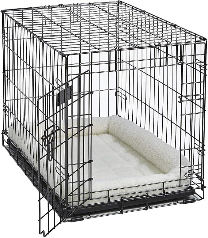 MidWest Homes for Pets QuietTime Dog Bed - White Fleece Bolster, Ultra-Soft and Machine Washable, Fits 48-Inch Crates and Carriers, for Extra-Large Breed Dogs - Image 7