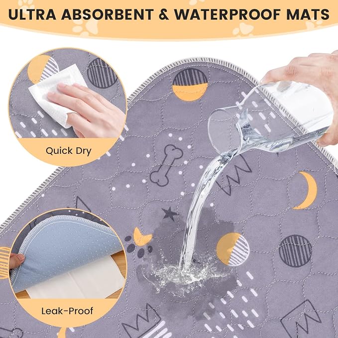 UPSKY Washable Pee Pads for Dogs 1 Pack 72” x 72” Reusable Puppy Pads Waterproof Pet Training Pads, Non-Slip Dog Mats Fast Absorbent Whelping Pads for Playpen, Potty, Crate, Bed - Image 4