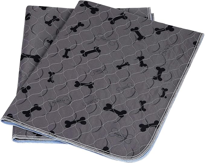 Washable Dog Pee Pads with Free Grooming Gloves,Non Slip Dog Mats with Great Urine Absorption,Reusable Puppy Pee Pads for Whelping,Potty,Training,Playpen by JdPet