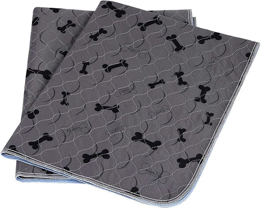 Washable Dog Pee Pads with Free Grooming Gloves,Non Slip Dog Mats with Great Urine Absorption,Reusable Puppy Pee Pads for Whelping,Potty,Training,Playpen by JdPet