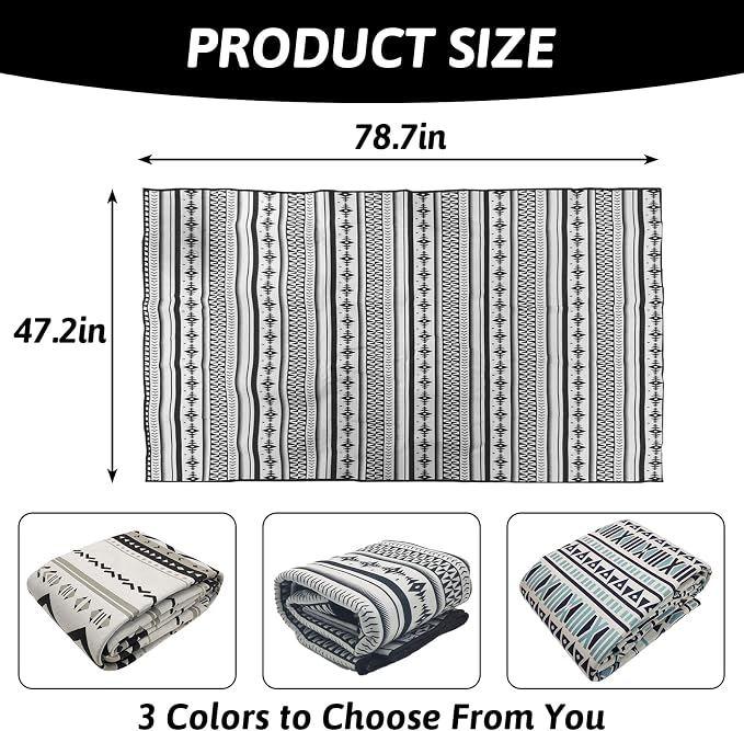 BNOSDM 78.7 in Rabbit Cage Liners Washable Reusable Bunny Bedding Pets Dog Whelping Pads with Anti Slip Bottom Pad Rug for Dogs Chinchillas Cats Guinea Pigs Ferrets - Image 3