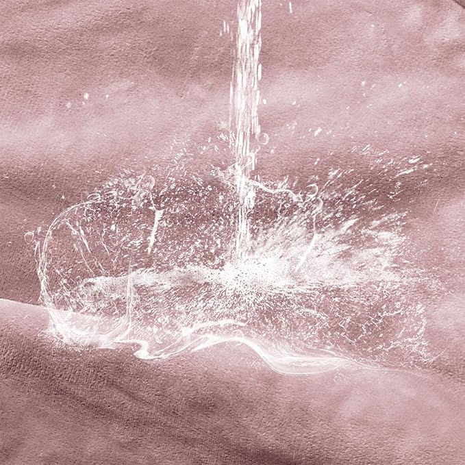 Waterproof Blanket 30"x40" for Dogs Cats, Reversible Waterproof Bed Cover for Pets, Soft Leakproof Blanket for Bed Couch Sofa Furniture Protector, Dusty Pink/Off White - Image 7