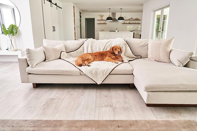 PAW BRANDS PupProtector Waterproof Throw Blanket, Short White, 60x50 | Waterproof, machine washable — protects couches, beds & car seats - Image 9