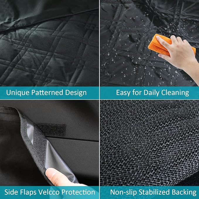 Model Y Rear Trunk Cargo Liner Pet Mat Dogs Rear Seat Cover Protector All-Weather Waterproof Compatible with Tesla Model Y Accessories 2019-2025 - Image 4