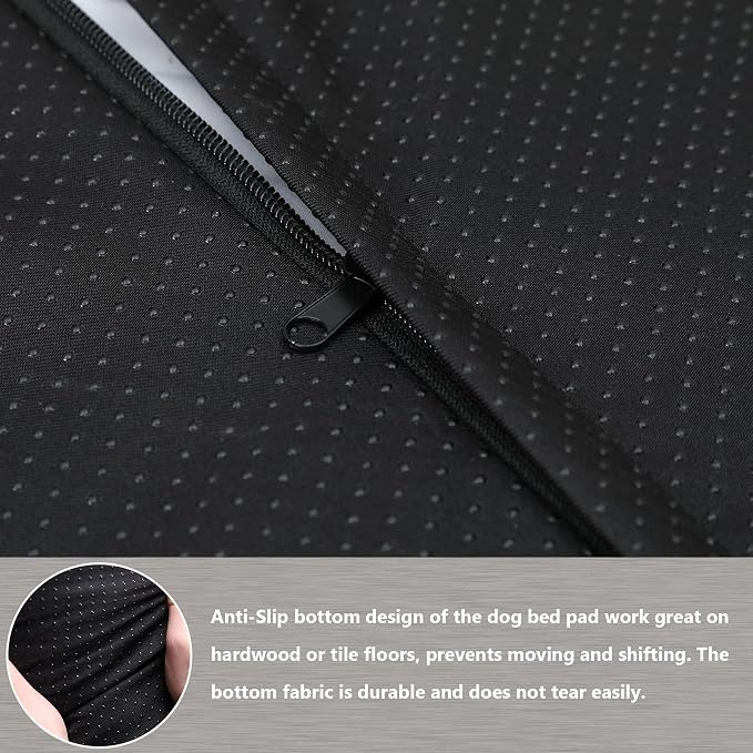 XXL Dog Bed Washable, Waterproof Large Crate Pad 48", Jumbo Plush Pet Mats | Removable Cover, Machine washable, Anti-Slip Bottom, Kennel Pad 48*29", Ultra Soft Cozy, Pets Mats for Sleeping,100 lbs - Image 5