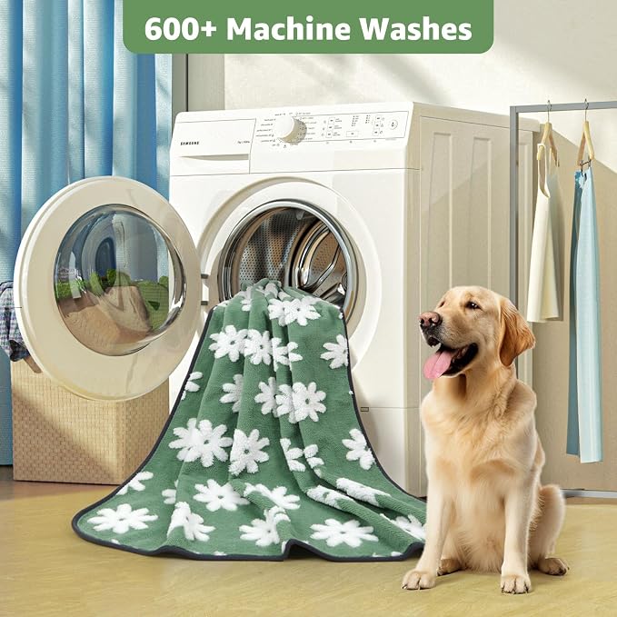 LOOBANI Extra Large Whelping Pad, 48"x48" Dog Pee Pads Washable, 2 Pack | Soft Reusable Dog Playpen Mat, Fast Absorbent, Non Slip, Waterproof And Leakproof For Floor, Crate, Potty Training - Image 6