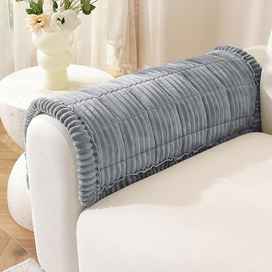 OstepDecor Couch Cover for Dogs, Washable Non Slip Sofa Cover for Pets, Soft Couch Covers for Sofa, Loveseat and Sectional, Furniture Protector Against Pet Hair & Scratches (20" x 24", Blue Grey) by OstepDecor