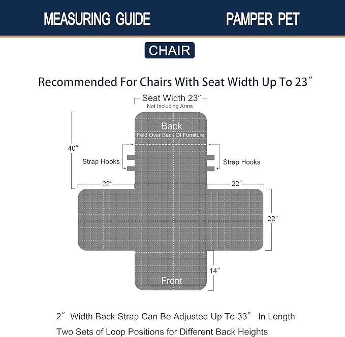 Brilliant Sunshine Pink Rose & Grey Toile Couch Armchair Cover, 23" seat | Patchwork Design, Non Slip Sofa Cover, Quilted Furniture Protector, Washable Chair Slipcover for Pets, Dogs & Cats - Image 7