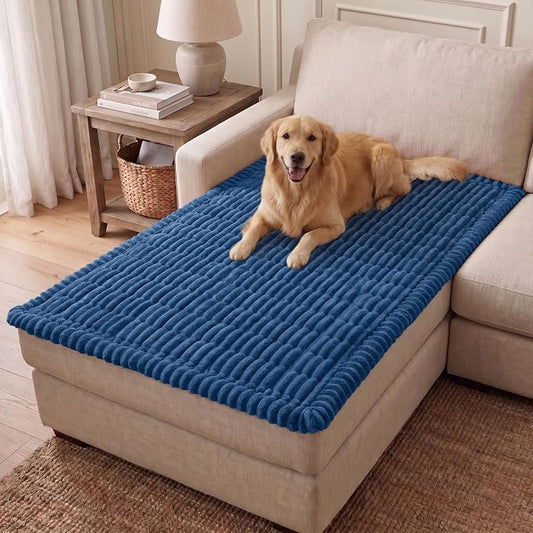 hyha Couch Cover for Dogs, Washable Non Slip Plush Flannel Sofa Protector | Thick Flannel, Silicone Anti-Slip Backing, Pet Hair & Scratch Protection, Fits Sofa & Loveseat (43" x 63") by hyha