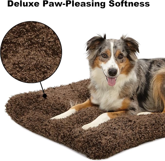 MidWest Homes for Pets XL QuietTime Deluxe Coco Chic Pet Bed, Ultra-Soft & Overstuffed, Machine Washable, Fits 48-inch Crate - Image 2