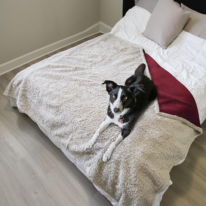 Kritter Planet Waterproof Reversible Pet Blanket for Dogs and Cats | 80 x 90 Inch, Waterproof Cover for Sofa and Bed, Washable Protection Against Fur, Dirt, Scratches and Everyday Messes - Image 5
