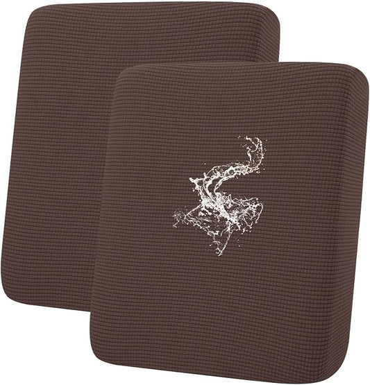 hyha Waterproof Couch Cushion Covers for Pets, Non Slip Sofa Seat Cover | Stretch Jacquard Fabric, Elastic Bottom, Non Slip Fit, Waterproof Protection, Pet Hair Protection (2 Pieces) by hyha