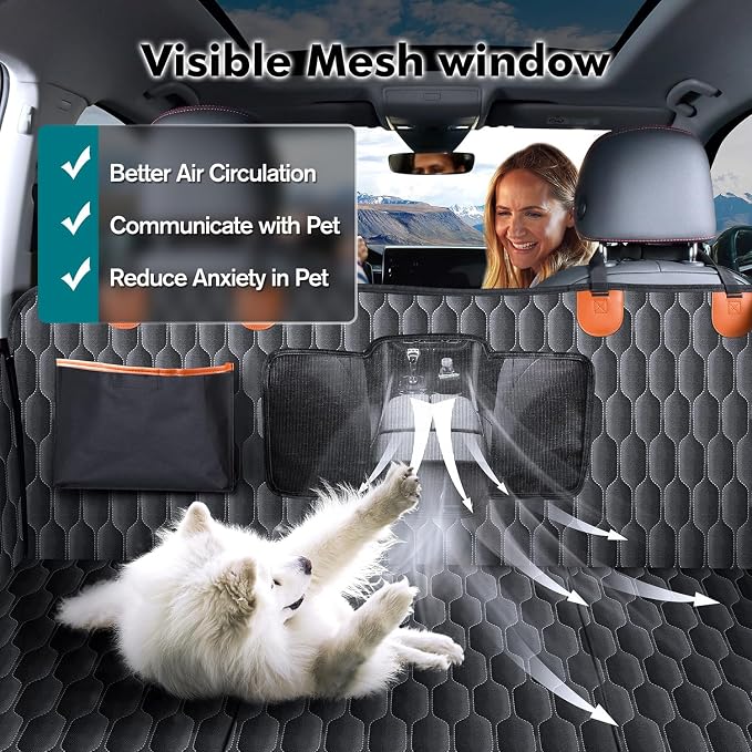 Chumajor XL Back Seat Extender for Dogs, Hard Bottom, Waterproof,400 lb | Dog Hammock for Car Creates a Stable, Comfortable Back Seat Platform for Dogs During Every Ride - Image 7