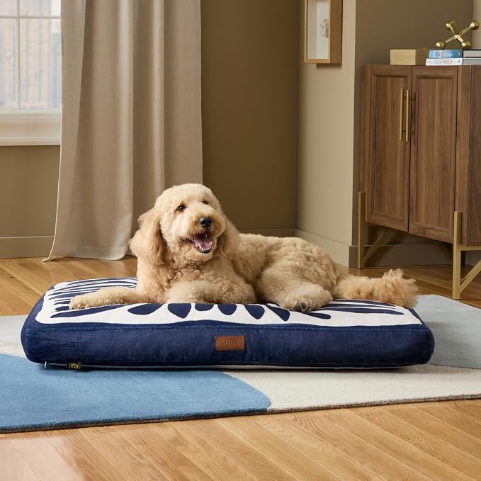 Town & Country Luxe CuddleTown Matisse Everwash® Pillow Pet Bed, Water Repellent Floor Pillow, Machine Washable Cover, Soft & Calming, Green, Large 44"x34"x4" - Image 3