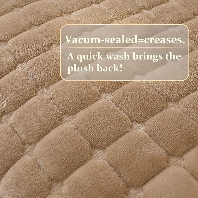 Plush Couch Cover for Dogs Washable, Non Slip Sofa Covers for Pets, Sectional Cushion Protector for 2-3 Cushion L Shape Sofa(36"x71", Khaki) - Image 4