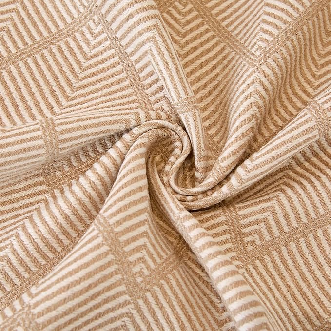 ROOMLIFE Boho Khaki Couch Covers for 3 Cushion Sofa, Couch Cover Sectional Sofa Cover for Dog, Washable Furniture Sofa Protector Cover Soft Blanket with Tassel for Living Room, 71''X150'' - Image 9