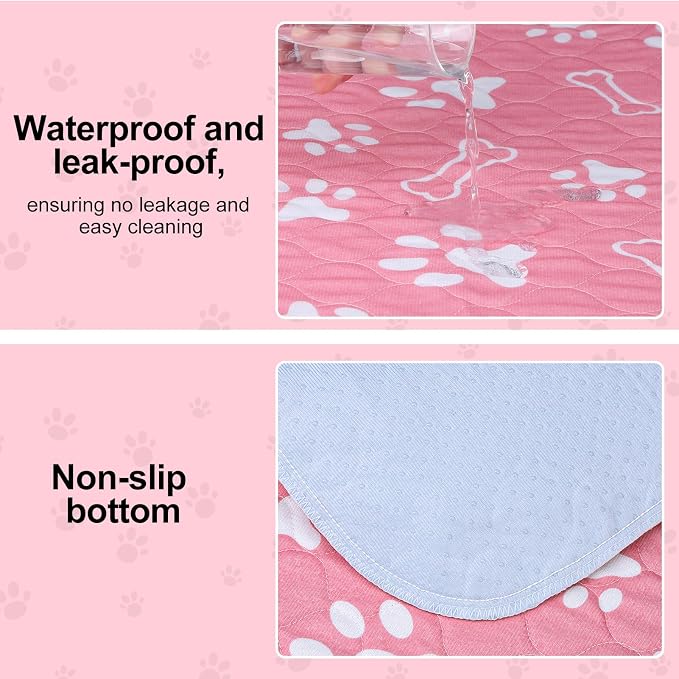 BEAUTYZOO 8 Pack Washable Pee Pads for Dogs, Reusable Puppy Pads for Potty Training, Waterproof Super Absorbent Wee Wee Pads for Dogs Non-Slip, Pet Whelping Mats Playpen Dog Crate Floors, 18'' x 24" - Image 5