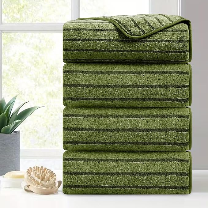 Mistyrose Bath Towels,4 Pack 35"x70" Large Bath Towels Microfiber Absorbent XL Bath Sheets Super Soft Towels for Bathroom Quick Dry Oversized Shower Towels for Family Hotel Spa Gym(Camouflage Color) by Mistyrose