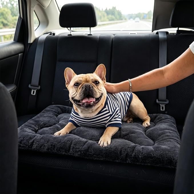 Dog Bed 30" for Metal Crate Pad, Washable Kennel Mat for Medium Dogs & Pets | Soft faux rabbit fur, non-slip,machine wash/dry, plush cushioning, for crates, floors & travel, multiple sizes for all breeds - Image 9