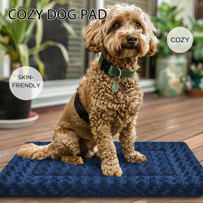 Dog Bed Mat - Dog Crate Pad - Reversible Dog Mat for Pet Comfort - Soft Bed Pads with Dual-Sided Design for All Seasons - Durable, Machine Washable Mat for Crates, Travel, and Home - Image 2