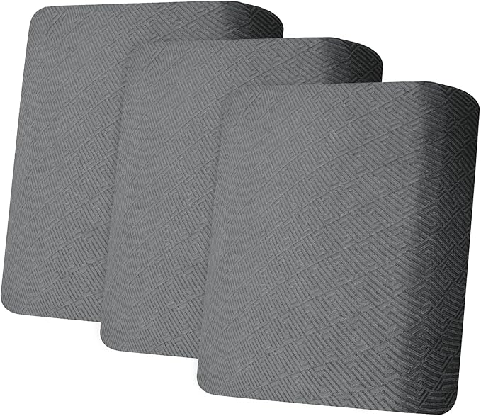 XINEAGE Large Couch Cushion Covers Seat Cushion Cover Thick Stretch Sofa Slipcovers 3 Piece Individual Couch Covers with Elastic Bottom(3 XL Seat Cushion/Backrest,Light Gray) by XINEAGE