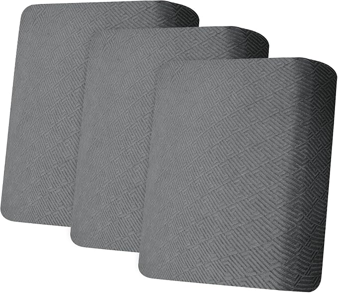 XINEAGE Couch Cushion Covers Seat Cushion Cover Thick Stretch Sofa Slipcovers 3 Piece Individual Couch Covers with Elastic Bottom(3 Seat Cushion/Backrest,Light Gray) by XINEAGE