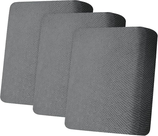 XINEAGE Couch Cushion Covers Seat Cushion Cover Thick Stretch Sofa Slipcovers 3 Piece Individual Couch Covers with Elastic Bottom(3 Seat Cushion/Backrest,Light Gray) by XINEAGE