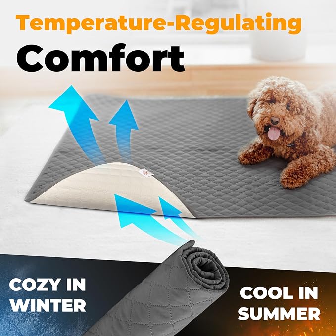 Waterproof Dog Blanket for Couch – Pet Hair Resistant Sofa Protector - Non Slip Dog Couch Cover - Washable Waterproof Pet Blanket for Sofa Bed Car - Reversible Dog Blanket for Couch Protection - Image 7