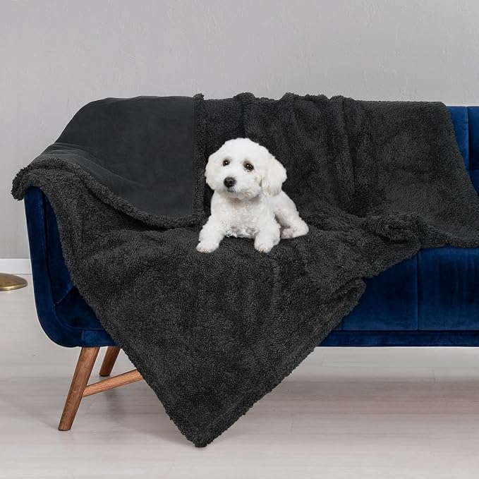 Kritter Planet Waterproof Reversible Pet Blanket for Small Dogs | 30 x 50 Inch, Washable Pet Protector for Sofa, Couch, Crates and Car Seats, Guards Against Fur, Dirt and Everyday Spills - Image 2
