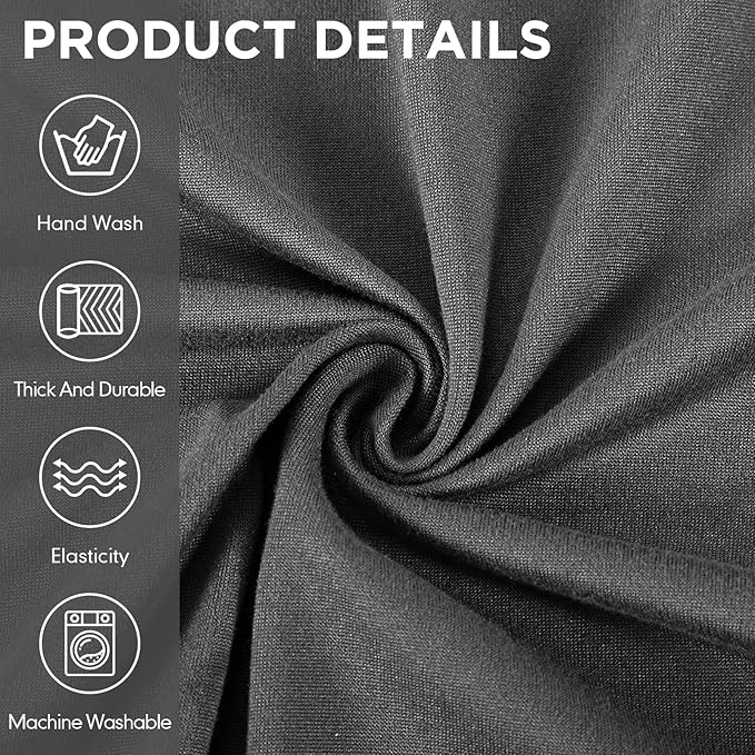 Peryiter 7 Pcs L Shape Sectional Recliner Sofa Covers 5 Seat Sectional Couch Covers Milk Silk Velvet Stretch Reclining Sofa Slipcover Furniture Protector for Living Room(Dark Gray,Milk Silk) - Image 5