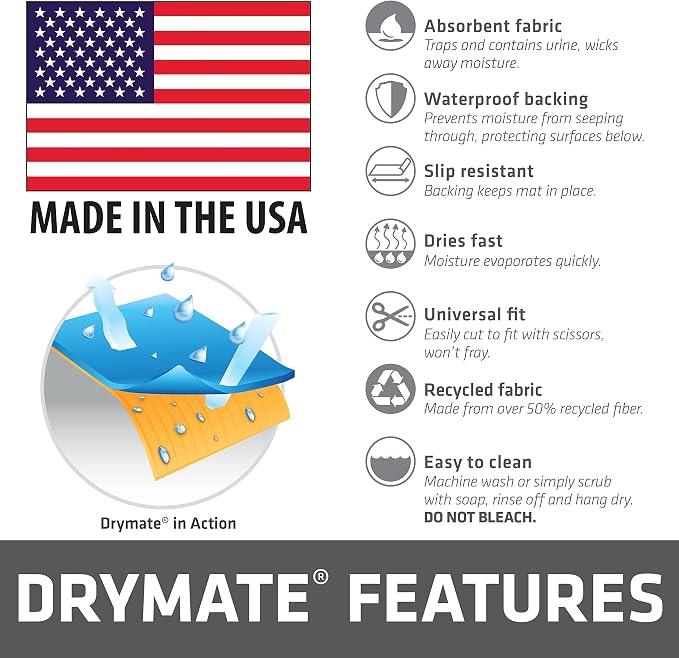 Drymate 12-Pack Washable Pee Pads for Dogs (29x36), Waterproof, Absorbent, Slip-Resistant, Reusable Pet Training Potty Puppy Mats, Housebreaking, Incontinence Bed Pads, Crate, Kennel (USA Made) - Image 6