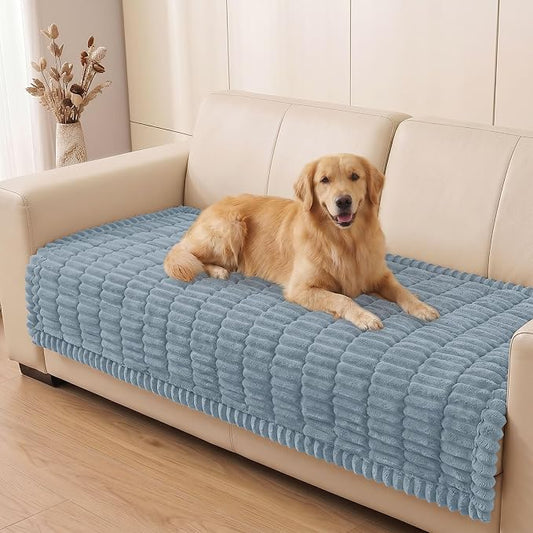 Smiry Couch Cover for Dogs, Non Slip Washable Sofa Protector for Pets | Soft Furniture Cover for Leather & Fabric Couches, Cozy Protect Against Fur, Dirt & Messes, Pet Friendly, 43"x63" by Smiry