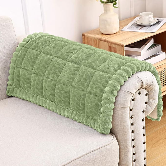 Smiry Couch Cover for Dogs, Non Slip Fuzzy Pet Sofa Arm Covers Washable | Sofa Slipcovers for Armrest & Backrest, Soft Thick Furniture Protector for Cats Dogs, Against Fur, Dirt (27.6"x27.6") by Smiry