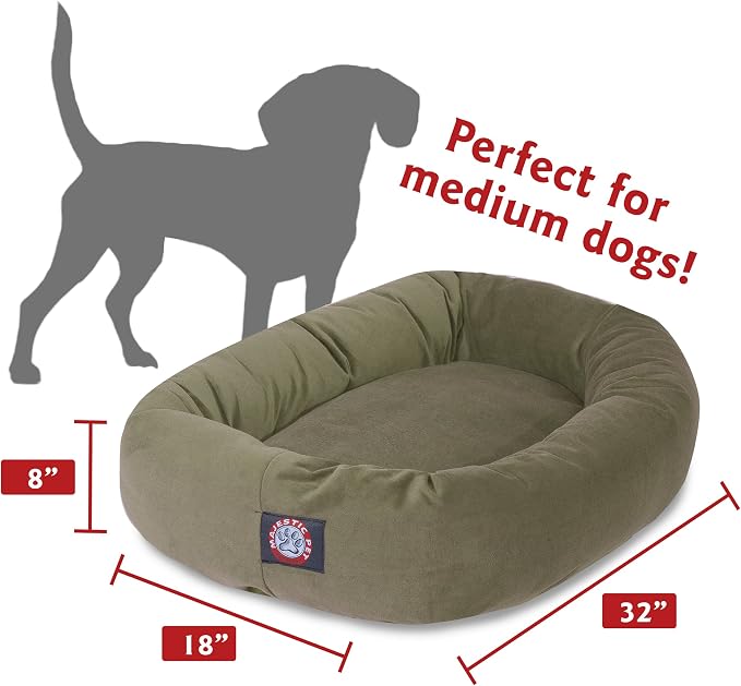 Majestic Pet Villa 32 Inch Shredded Memory Foam Dog Bed for Medium Sized Dog 32x23x7 Inch–Orthopedic Pet Bed - Washable Medium Puppy Mat with Head Support-Azure - Image 3