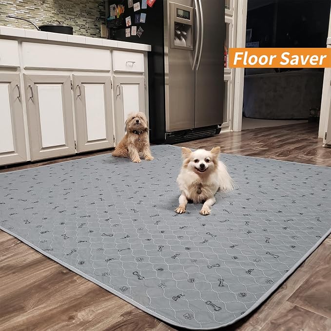 PICK FOR LIFE Washable Dog Pee Pad 72x72 Extra Large, Fast Absorbent Puppy Pads, Reusable Dog Training Pads Waterproof,Non-Slip Whelping Pad for Pet, Playpen, Incontinence, Housebreaking - Image 6