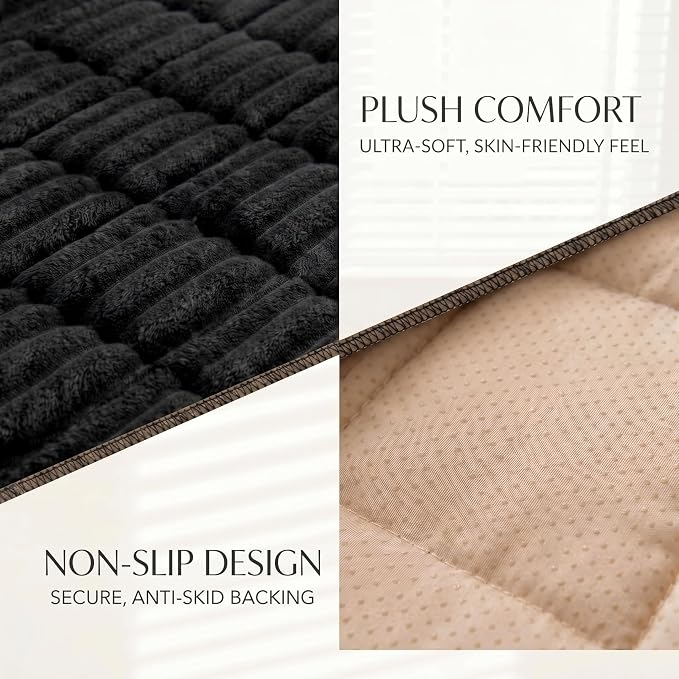 Toucans Couch Covers for Pets, Washable, Non Slip Plush Sofa Protectors, Fuzzy Pet Couch Covers, Pet Friendly (Off-Black, 27.6" x 59") - Image 4