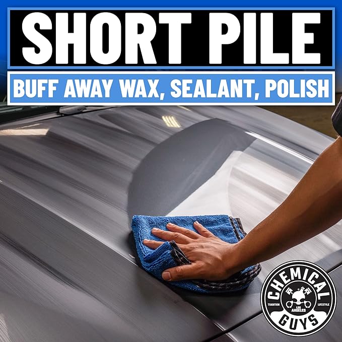 Chemical Guys, Professional Microfiber Towels, 16 x 16 in, Blue, 12 Pack | Ultra-soft, scratch-free towels to buff wax, dry panels and clean glass and interiors, machine washable - Image 7