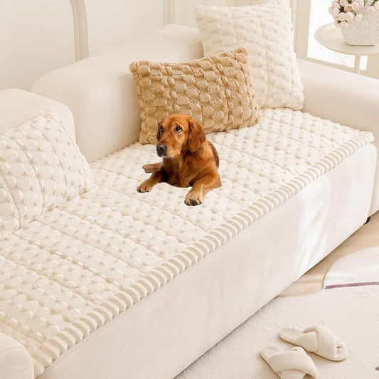 Pet Couch Cover Washable Sofa Protector Covers for Dogs Non Slip Dog Mat | Thick Flannel & Anti-Slip Backing, Protects Furniture from Pet Hair, Dirt and Messes, Fits Leather & Fabric Sofa and Loveseat by Mivnue