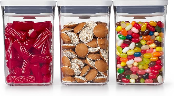 OXO Good Grips 3-PC Small Square Short POP Container Set by Unknown