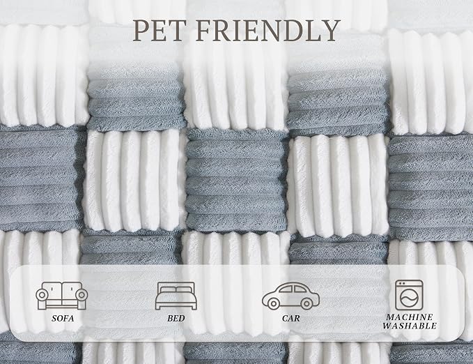 Couch Cushion Cover for dogs Sofa Cover Washable Pet Love Seat Couch Covers for Sofa Slipcovers Couch Protector Blanket for Dogs Sofa Cushion Covers for Pets Washable Pad Blue Grey 70x150cm/27.6x59in - Image 2