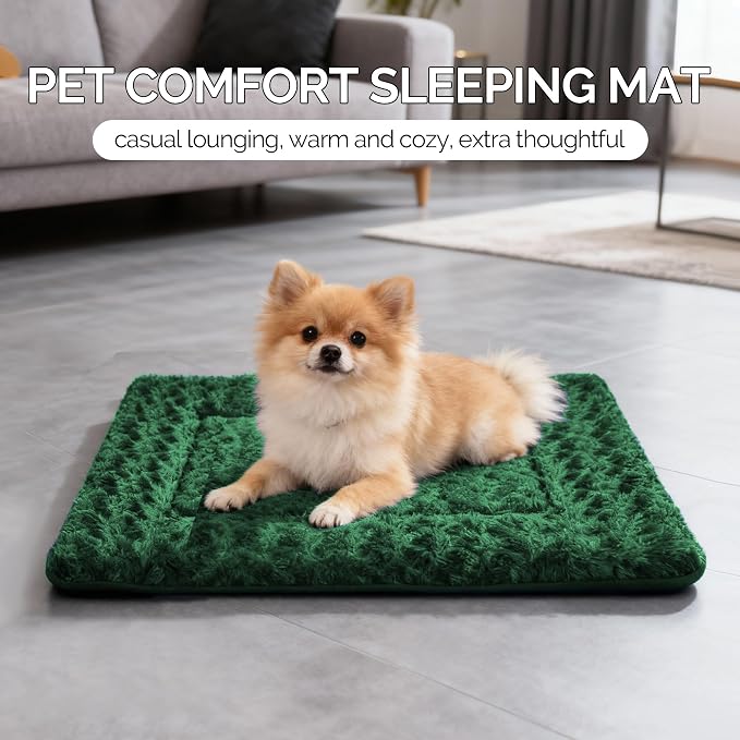 Soft Reversible Dog Mat - Dual-Sided Design for All Seasons - Machine Washable for Crates, Travel, and Home - Image 4