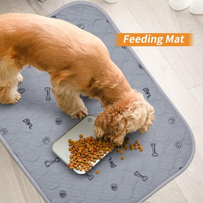 Washable Pee Pads for Dogs, 2Pack Puppy Pads Washable,Absorbent Reusable Whelping Pads, Non-Slip Dog Mats with Bone Print for Floor Protector, Couch Cover, Crate, Potty Training 36x36 - Image 9