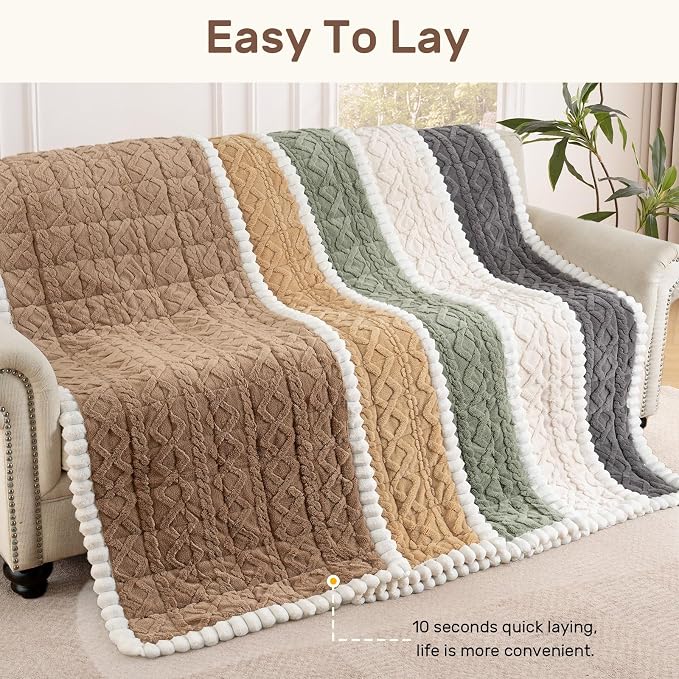 Couch Cover for Dogs, Washable Non Slip Sofa Covers for 4 Cushion Couch Pet Friendly Fuzzy Sofa Protector&Bed Mat for Pets (27.6"x94.49" Coffee) - Image 6