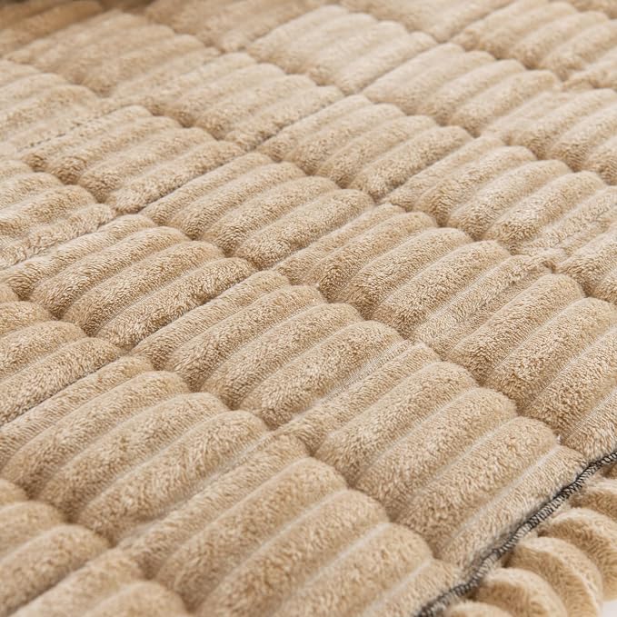 VClife Dogs Couch Cover, Non Slip Sofa Cover Washable, Brown, 23.6" X 51" | Soft Fuzzy Couch Cover for 2 Cushion Couch Sofa Pet Friendly, Scratch Resistant Thick Furniture Protector for Sectional Sofa - Image 7