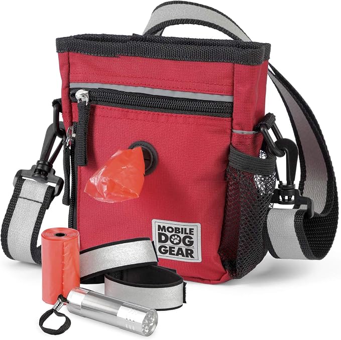 Mobile Dog Gear, Small Dog Walking Bag, Day or Night Reflective, 6 x 7 Inches - Image 3