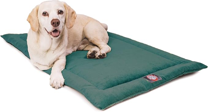 Majestic Pet Dog Crate Mat - Machine Washable Soft Plush Pet Bed Pad for Crates & Kennels | USA Crafted | 42"x26" Villa Marine by MajesticPet