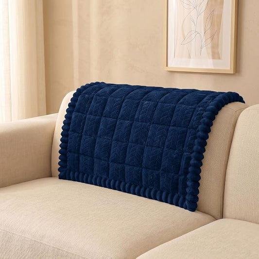 Smiry Couch Cover for Dogs, Non Slip Fuzzy Pet Sofa Arm Covers Washable | Sofa Slipcovers for Armrest & Backrest, Soft Thick Furniture Protector for Cats Dogs, Against Fur, Dirt (35.4"x35.4") by Smiry