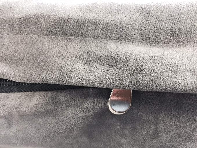 Dogbed4less Orthopedic Gel Memory Foam Pet Dog Bed, Waterproof Liner with External Microsuede Cover and Bonus Antislip Cover (Microsuede Gray, 55"X37"X4" Inches) - Image 9