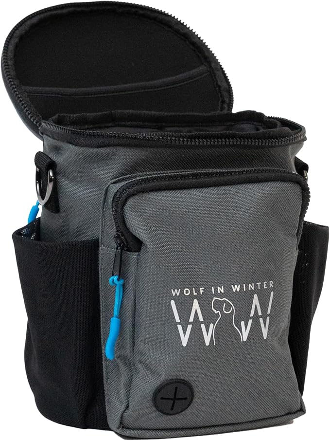 Quickdraw XL Dog Treat Pouch – Training Bag with Waste Bag Dispenser (Bags Not Included), Phone Pocket, Water Bottle Holders, 3-Way Strap – Durable & Reflective (Alpine Blue) - Image 5
