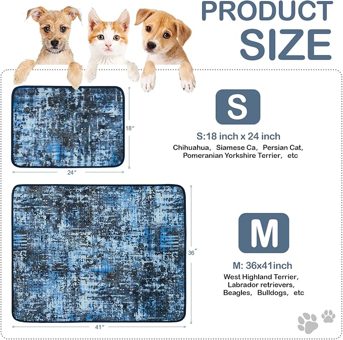 Qeils Washable Pee Pads for Dogs, Reusable Puppy Pads 36"x 24" 4 Pack | Leak-Proof, Super Absorbent Potty Training Pads With Non-Slip Backing For Crates, Floor, Playpen, Whelping & Furniture - Image 5